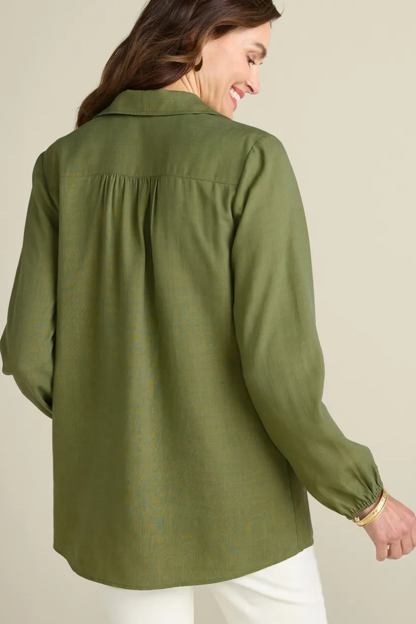Delaine Tencel™ Tunic<Soft Surroundings Hot