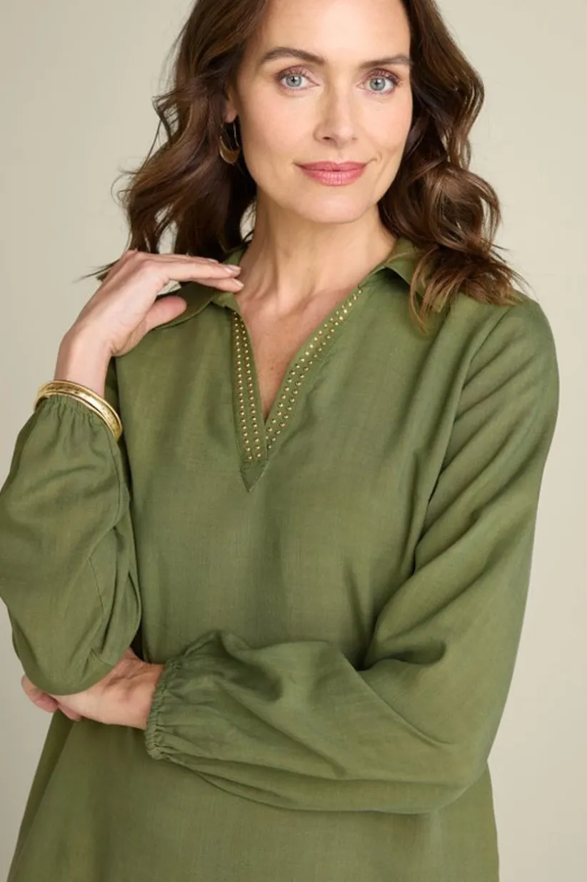Delaine Tencel™ Tunic<Soft Surroundings Hot