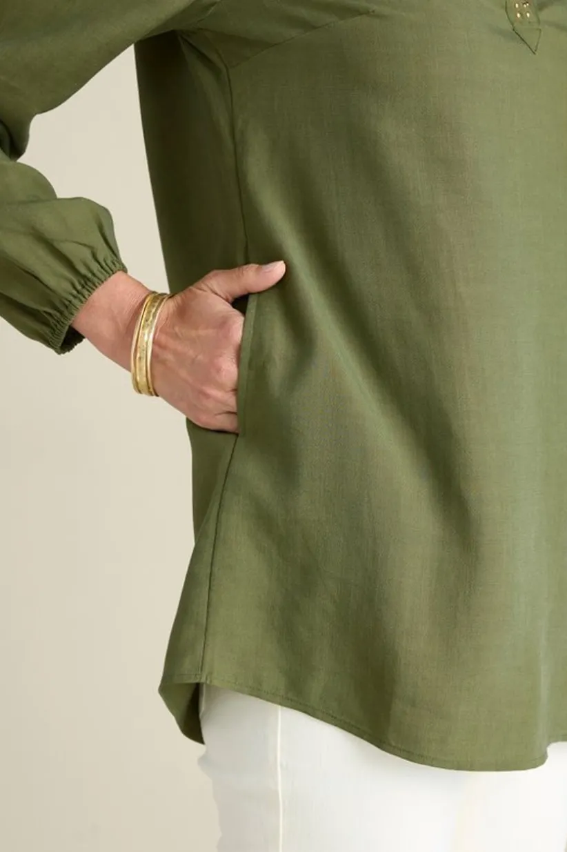 Delaine Tencel™ Tunic<Soft Surroundings Hot