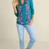 Delsie Embroidered Top<Soft Surroundings Clearance