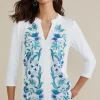 Delsie Embroidered Top<Soft Surroundings Clearance