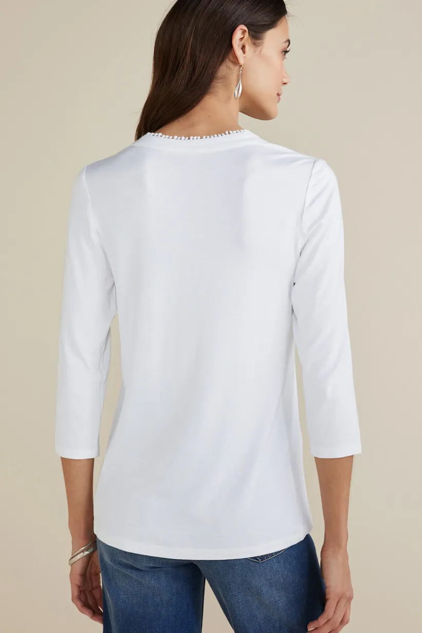 Delsie Embroidered Top<Soft Surroundings Clearance