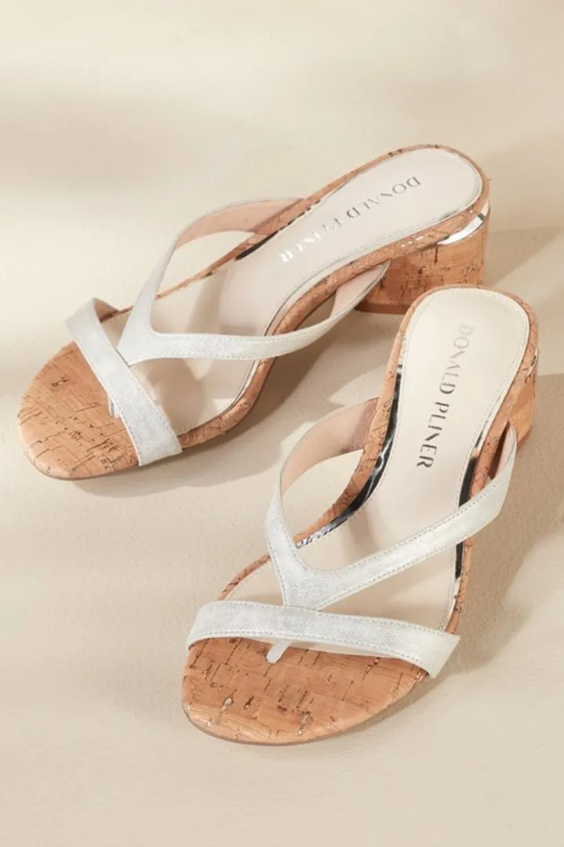 Donald Pliner Mida Cork Heel Slide<Soft Surroundings Sale