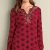 Eboni Embellished Tunic<Soft Surroundings Best