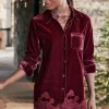 Eden Velvet and Lace Shirt<Soft Surroundings Fashion