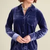Eden Velvet and Lace Shirt<Soft Surroundings Fashion