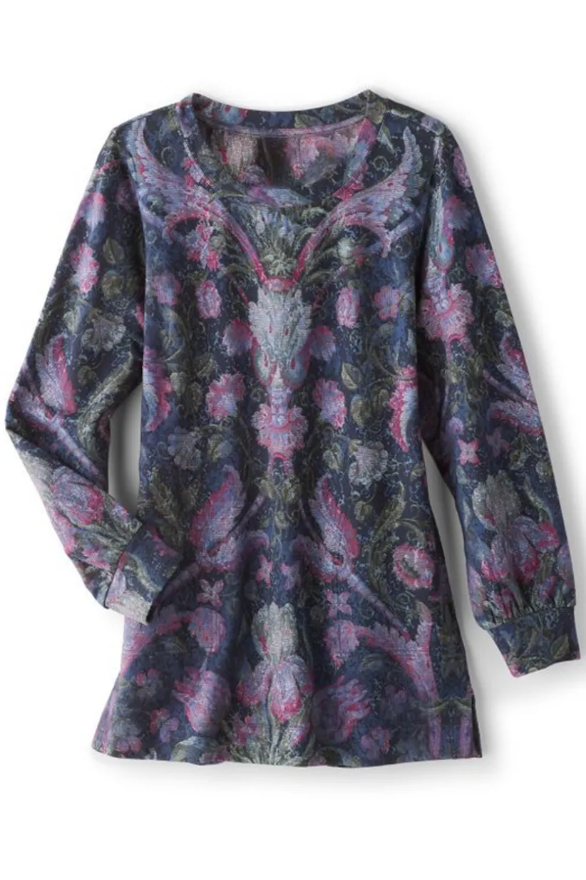 Edith French Terry Tunic<Soft Surroundings Online