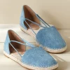 Eileen Fisher Lee Denim Stretch Espadrille<Soft Surroundings Sale