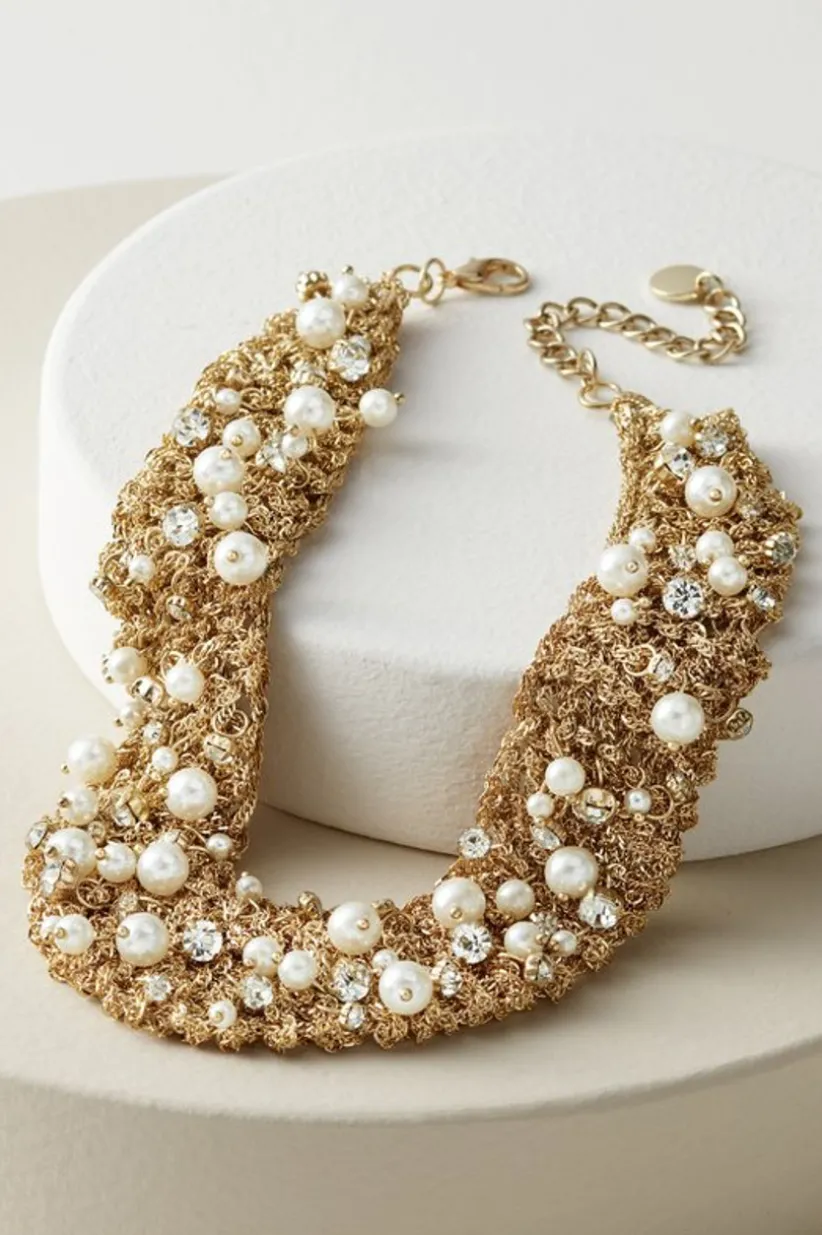 Elanore Crochet Pearl Necklace<Soft Surroundings Online