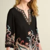 Elma 3/4 Sleeve Tunic<Soft Surroundings Discount