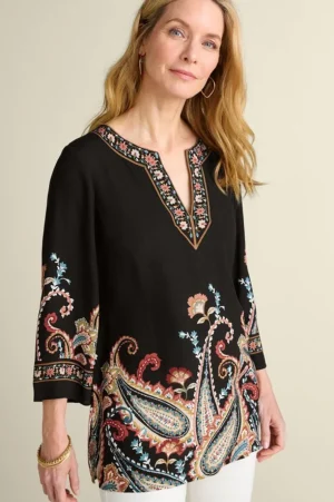 Elma 3/4 Sleeve Tunic<Soft Surroundings Discount