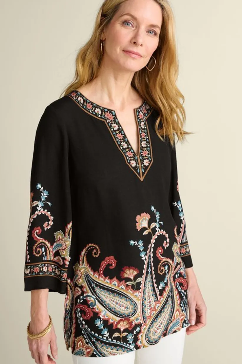 Elma 3/4 Sleeve Tunic<Soft Surroundings Discount