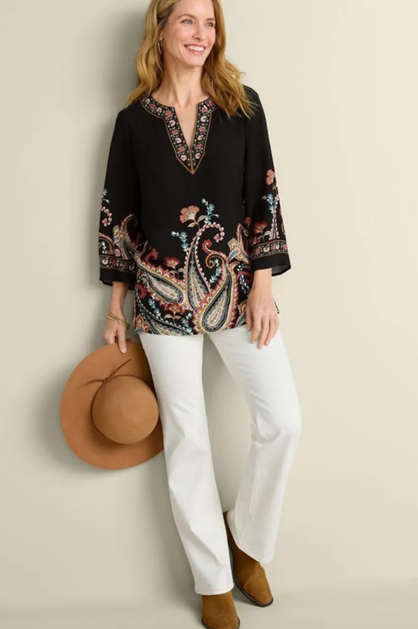 Elma 3/4 Sleeve Tunic<Soft Surroundings Discount