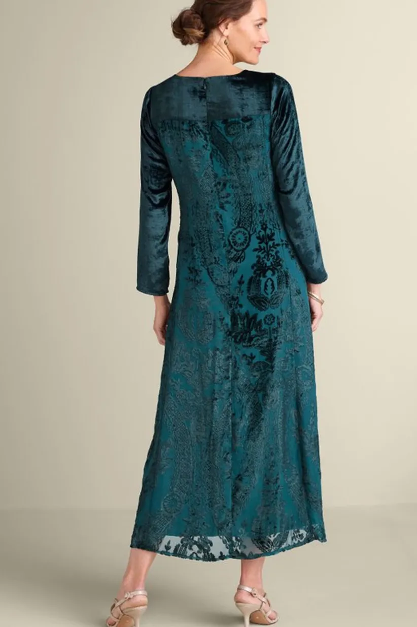 Emaline Velvet Burnout Maxi Dress<Soft Surroundings Best
