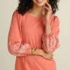 Embroidered Parisian Poet Top<Soft Surroundings Hot