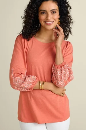 Embroidered Parisian Poet Top<Soft Surroundings Hot