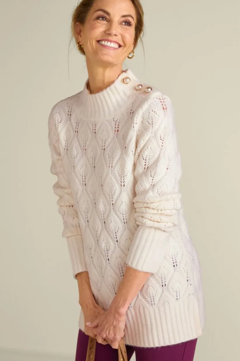 Ensley Button Sweater Tunic<Soft Surroundings Sale