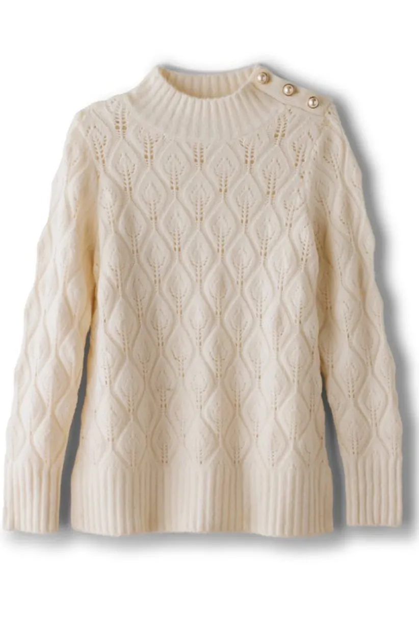 Ensley Button Sweater Tunic<Soft Surroundings Sale