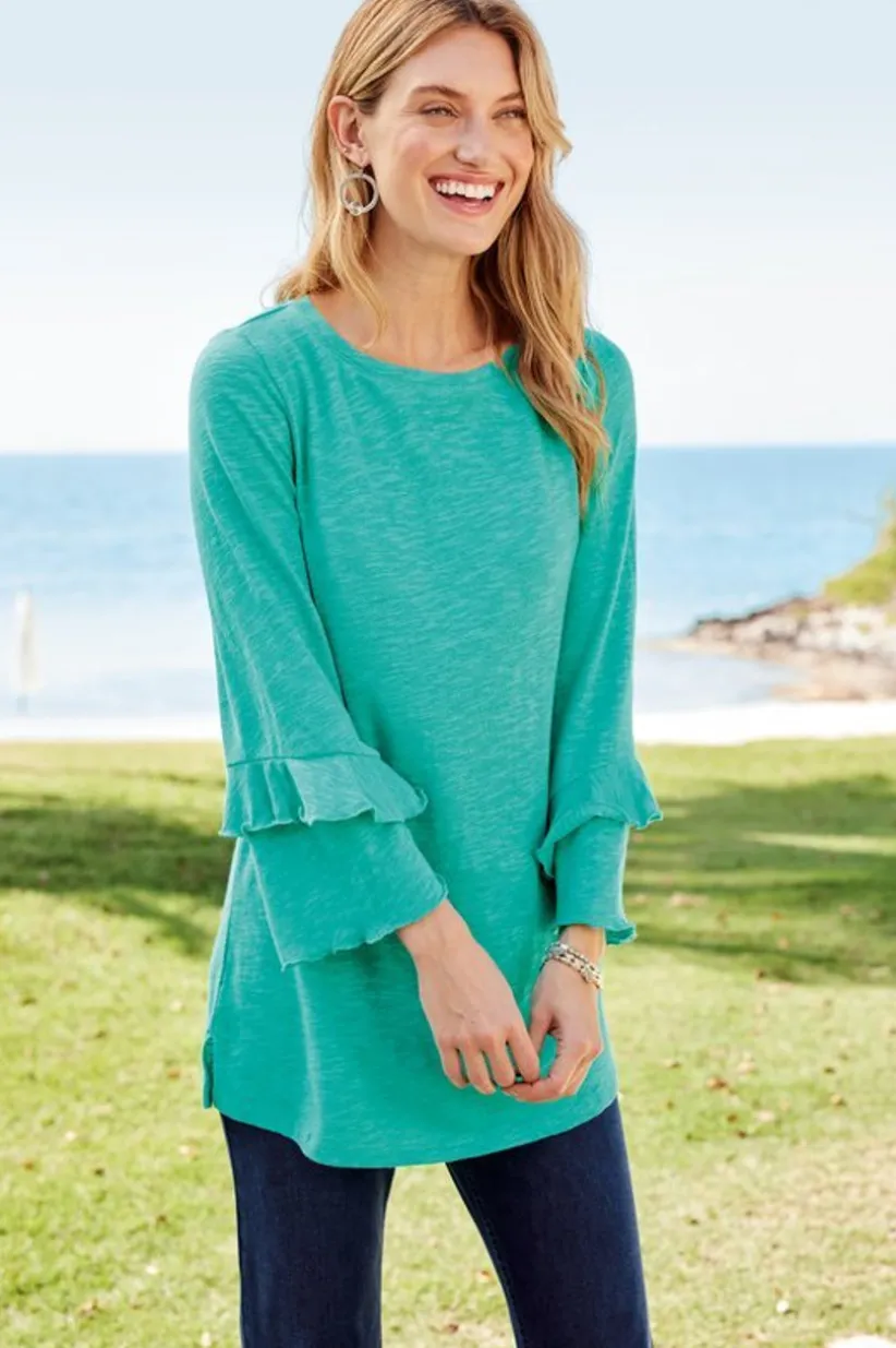 Erin Linen Blend Tunic<Soft Surroundings Sale