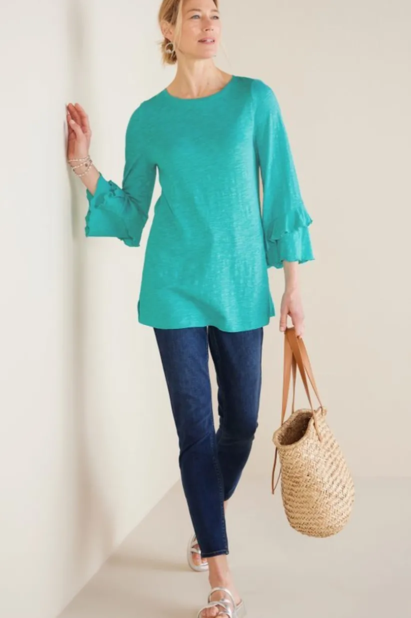 Erin Linen Blend Tunic<Soft Surroundings Sale