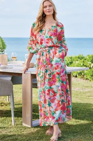 Evalina Maxi Dress<Soft Surroundings Clearance