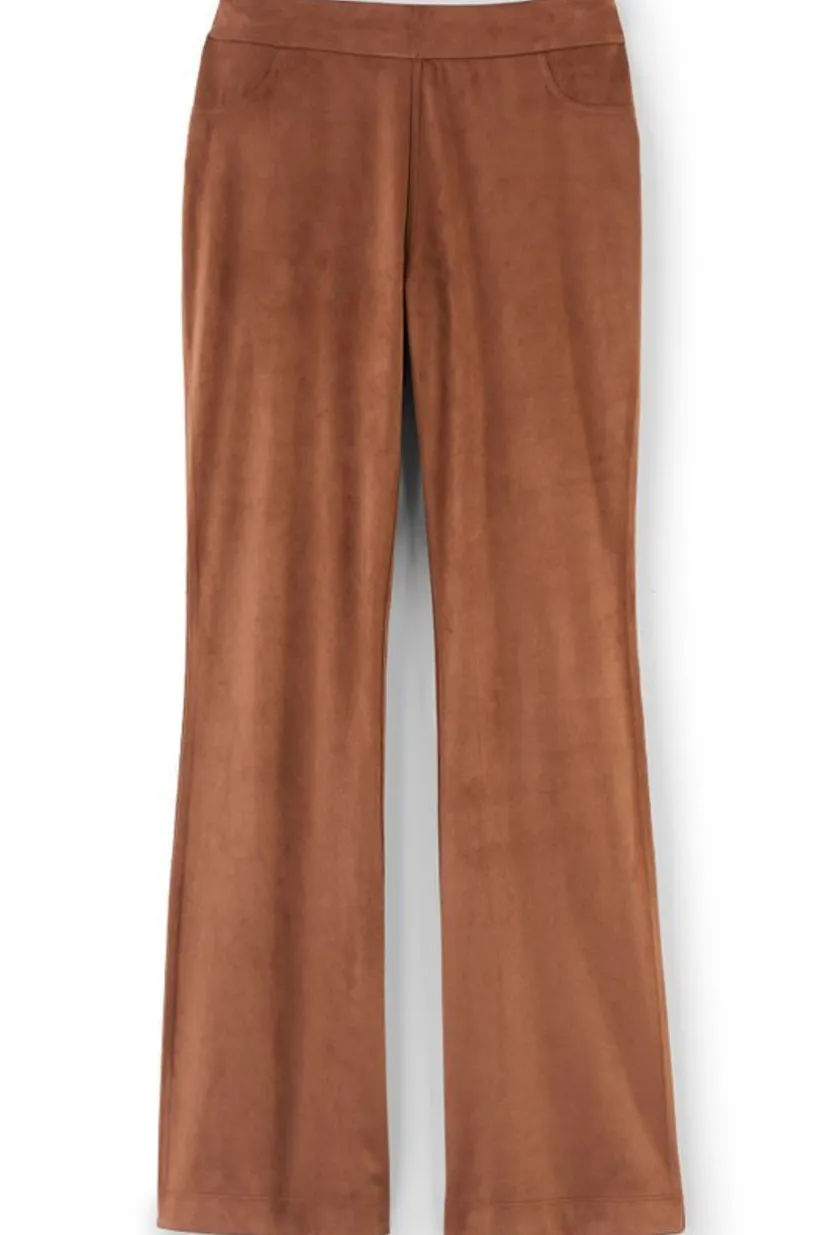 Faux Suede Bootcut Pants<Soft Surroundings Clearance