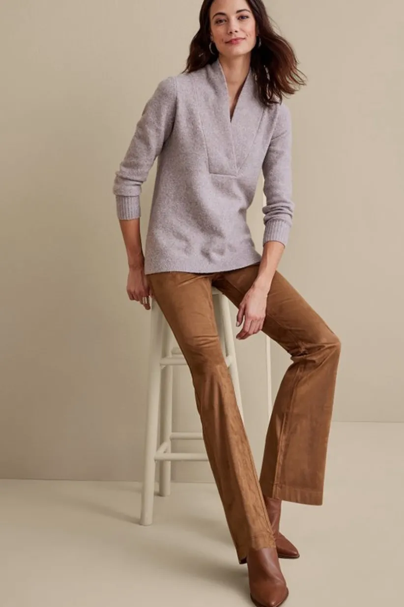 Faux Suede Bootcut Pants<Soft Surroundings Clearance