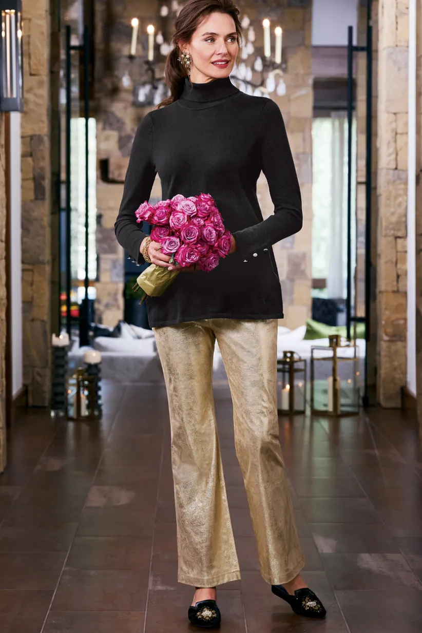 Faux Suede Bootcut Pants<Soft Surroundings Clearance