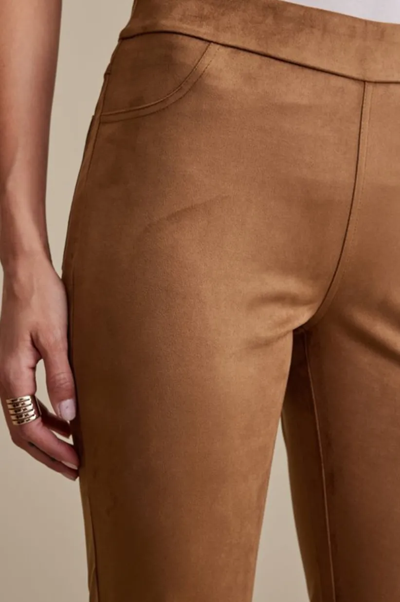 Faux Suede Bootcut Pants<Soft Surroundings Clearance