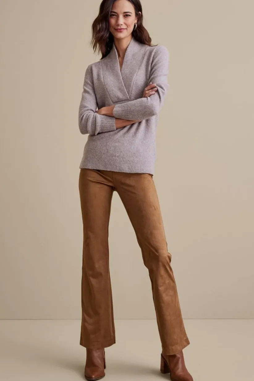 Faux Suede Bootcut Pants<Soft Surroundings Clearance