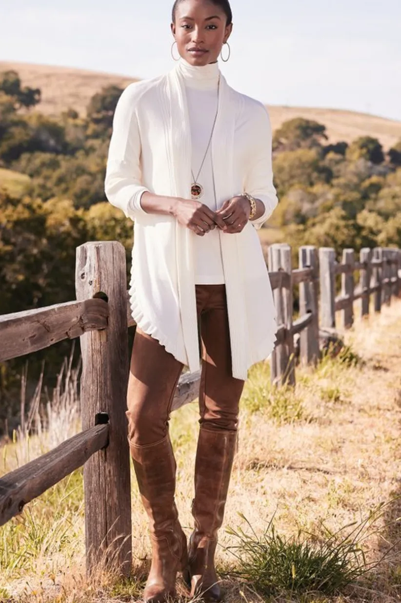 Faux Suede Pull-On Leggings<Soft Surroundings Fashion