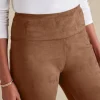 Faux Suede Pull-On Leggings<Soft Surroundings Fashion