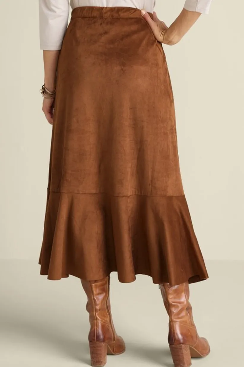 Faux Suede Skirt<Soft Surroundings Best