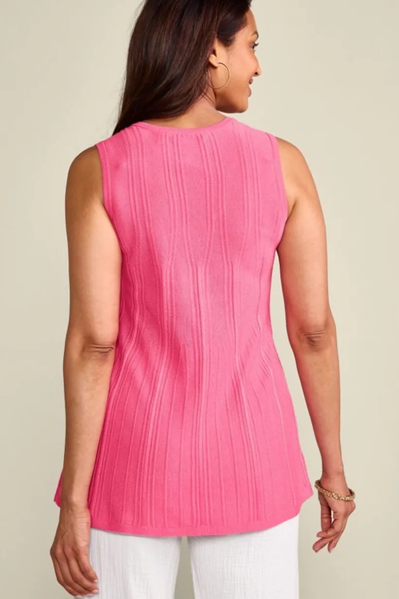 Felicity Peplum Sweater Tank<Soft Surroundings Hot