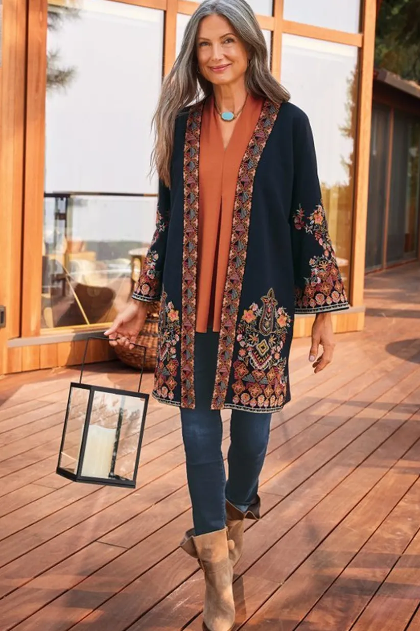 Fiberworks Kimono<Soft Surroundings Fashion