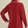 Filigree Velvet Boyfriend Shirt<Soft Surroundings Fashion
