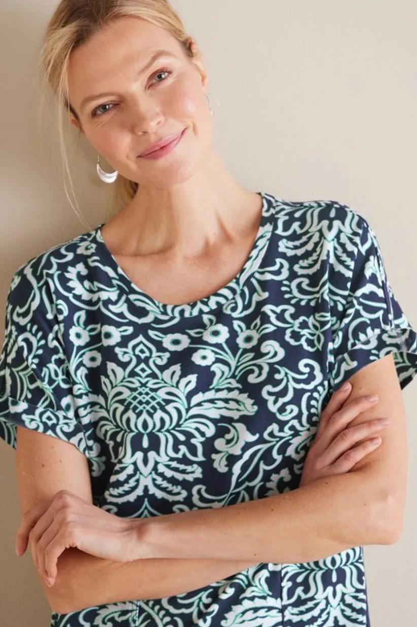 Fina French Terry Short Dress<Soft Surroundings Best