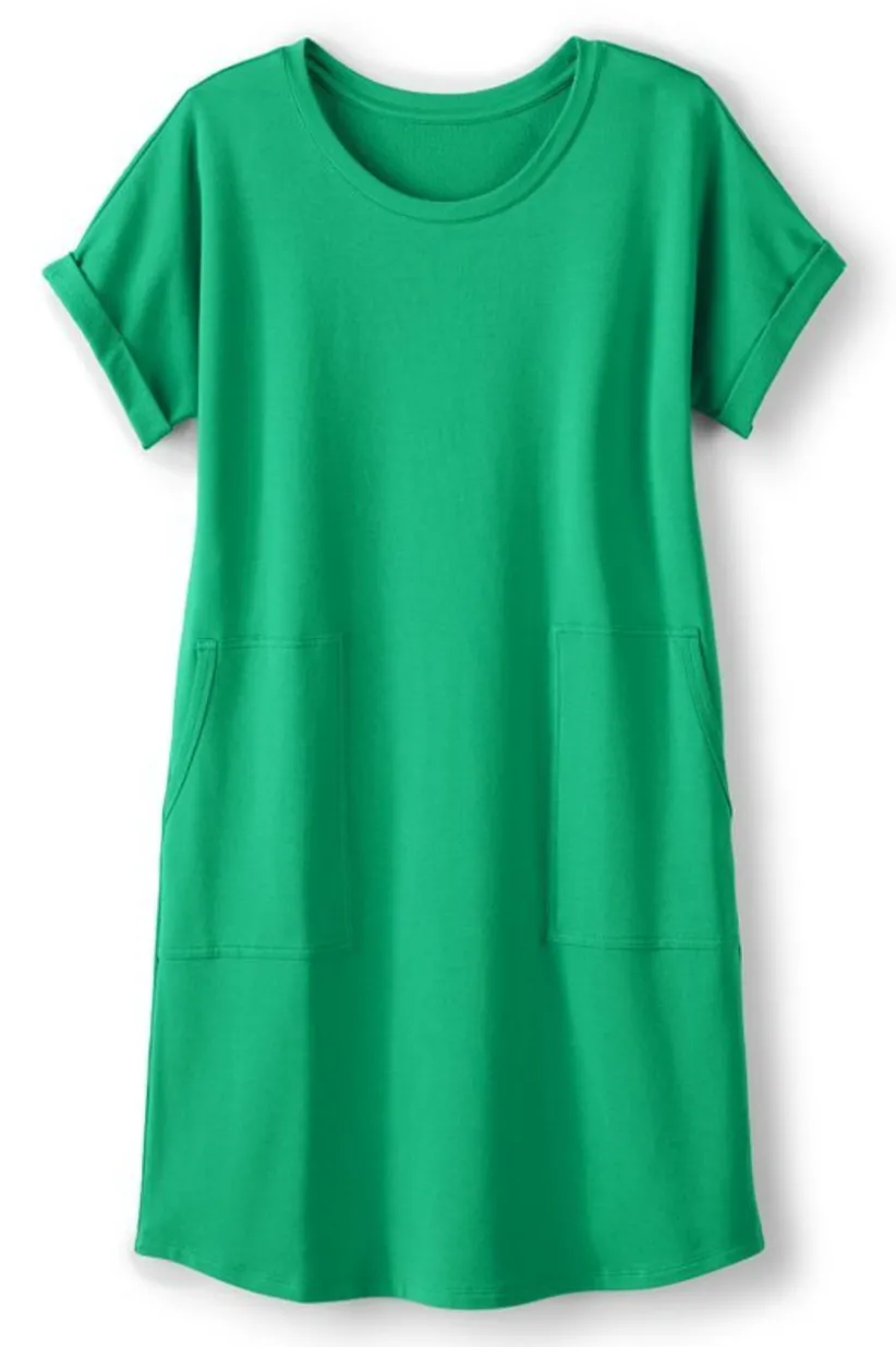 Fina French Terry Short Dress<Soft Surroundings Best