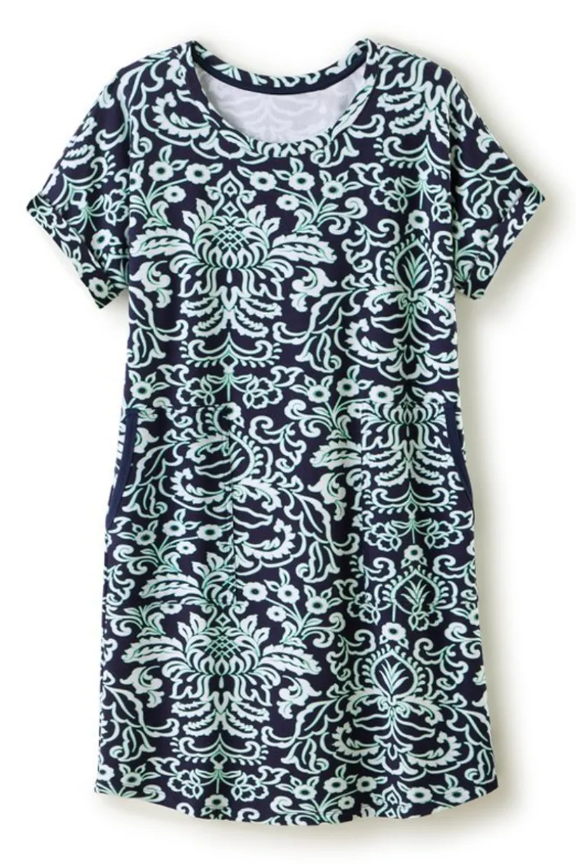 Fina French Terry Short Dress<Soft Surroundings Best