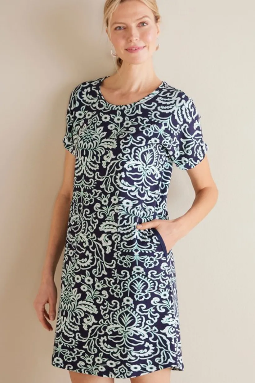 Fina French Terry Short Dress<Soft Surroundings Best