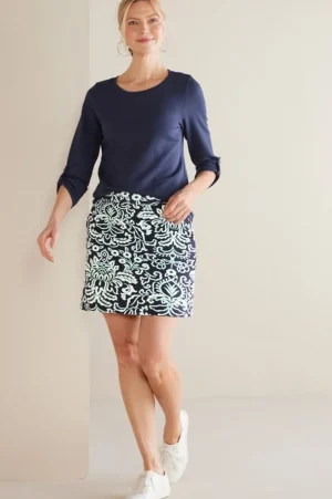 Fina French Terry Skort<Soft Surroundings Fashion