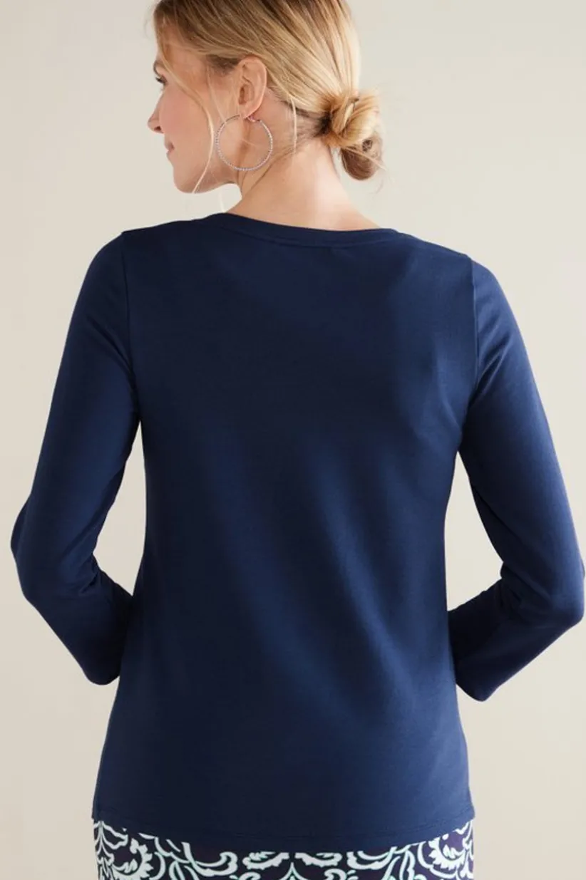 Fina French Terry Tee<Soft Surroundings Hot