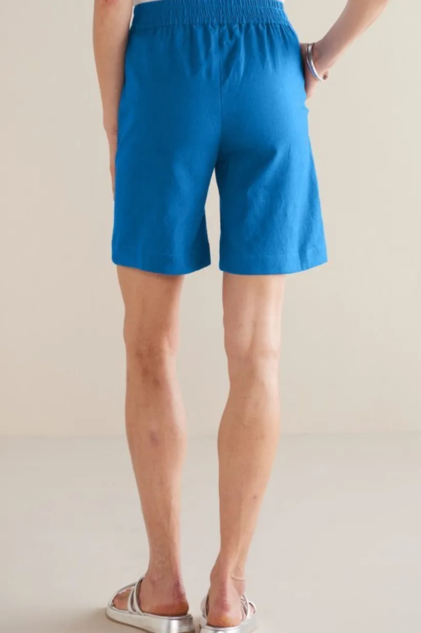 Flavia Linen Blend Shorts<Soft Surroundings Fashion