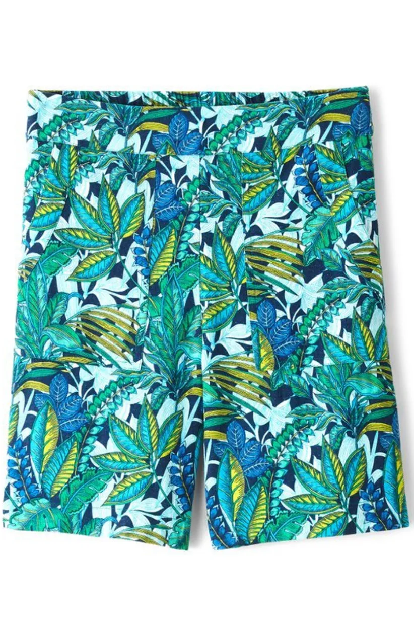 Flavia Linen Blend Shorts<Soft Surroundings Fashion