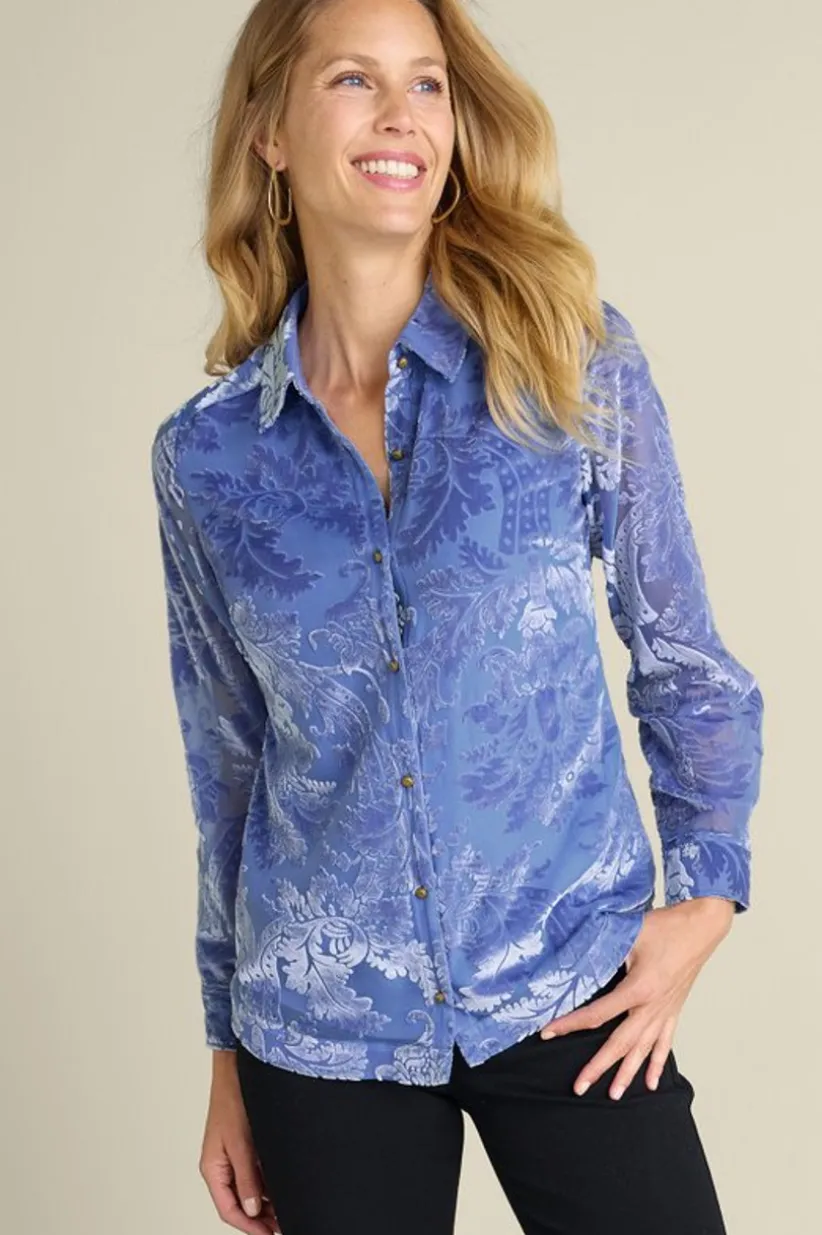 Floreat Velvet Shirt<Soft Surroundings Clearance