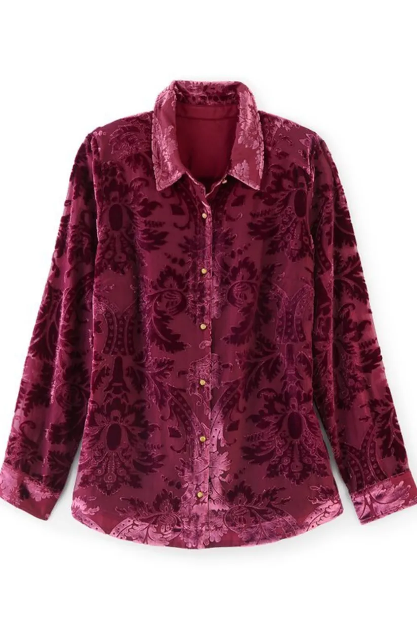 Floreat Velvet Shirt<Soft Surroundings Clearance