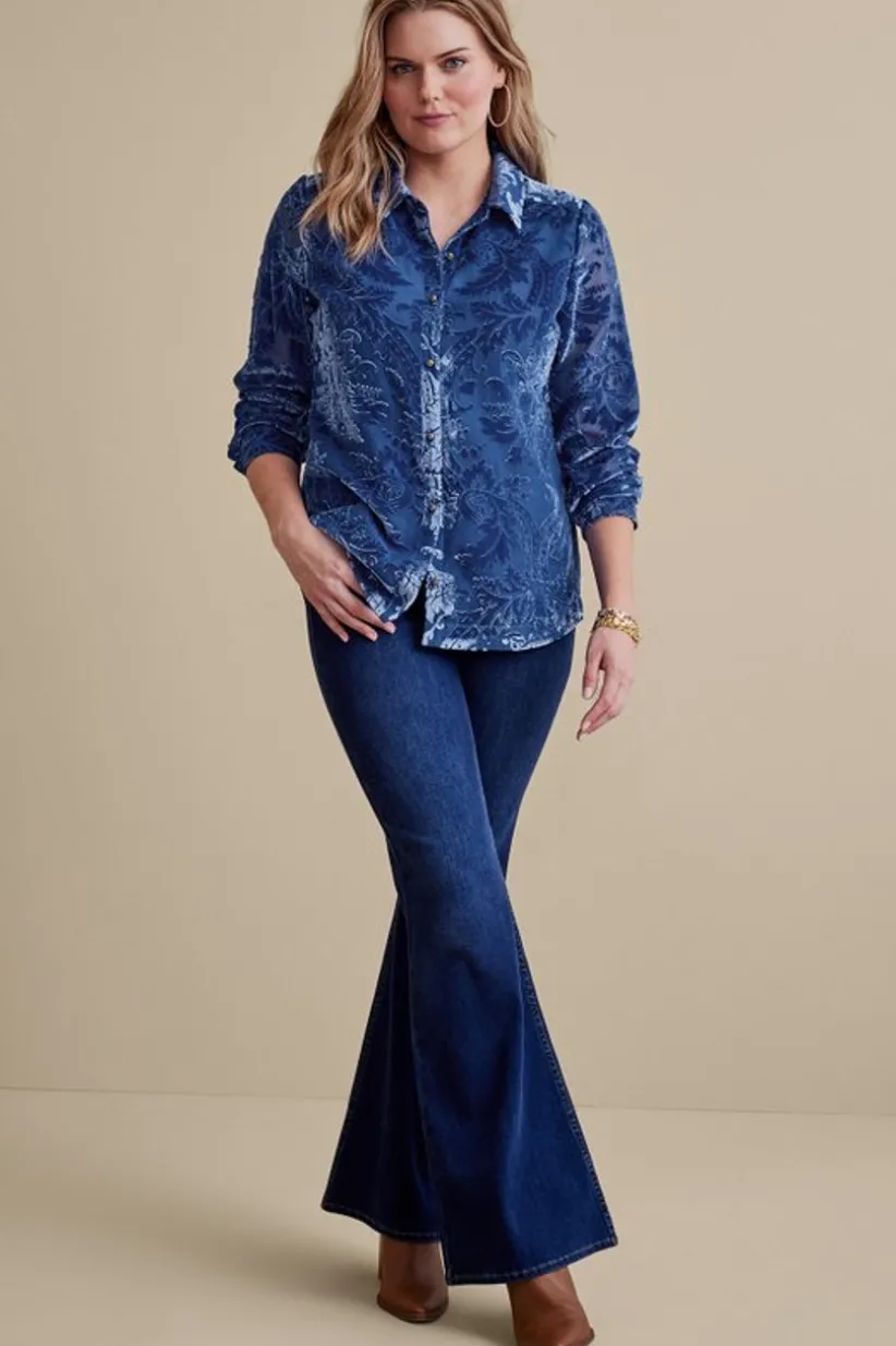 Floreat Velvet Shirt<Soft Surroundings Clearance