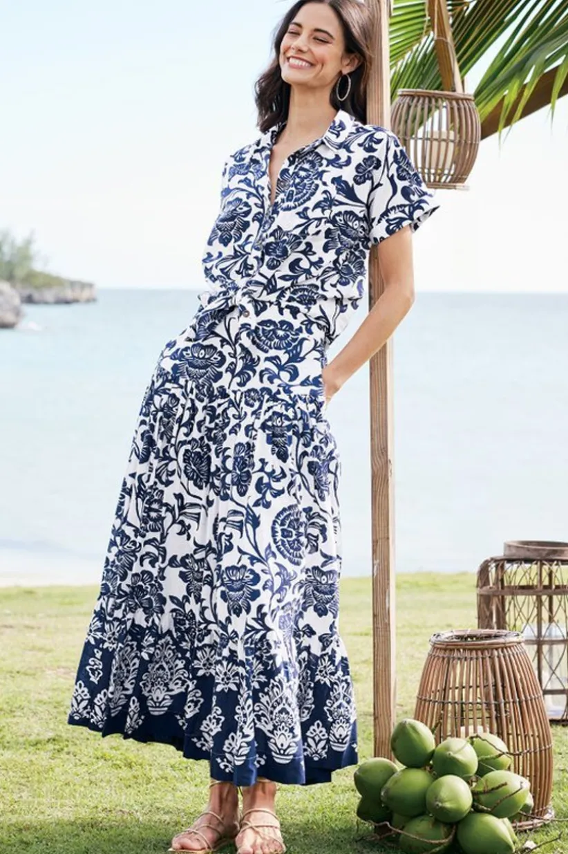 Gia Maxi Skirt<Soft Surroundings Hot