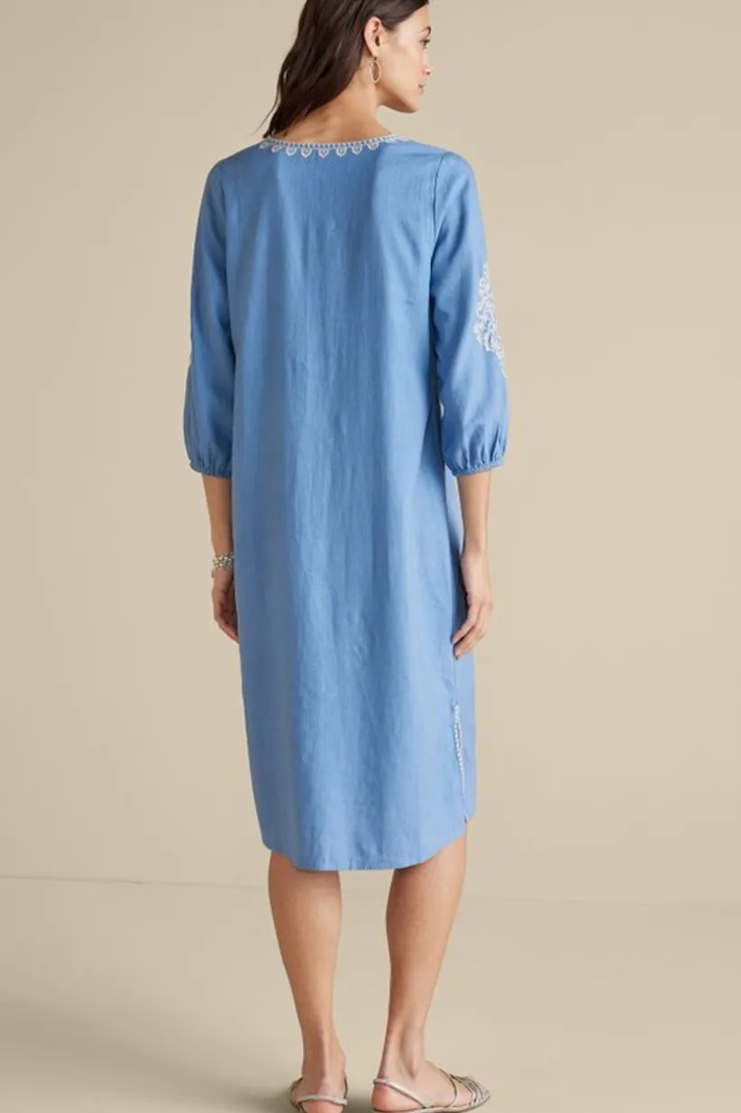 Hasana Linen Blend Midi Dress<Soft Surroundings Hot