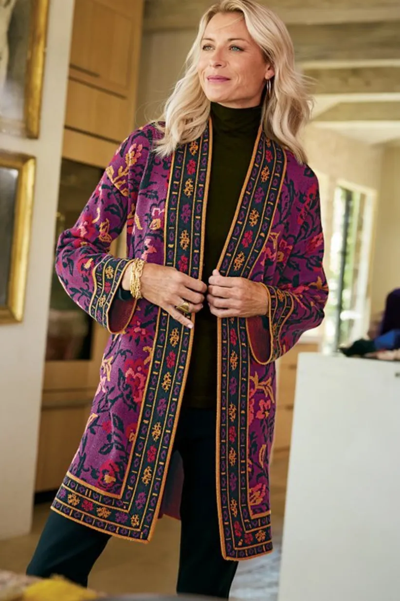 Haven Jacquard Cardigan<Soft Surroundings Clearance